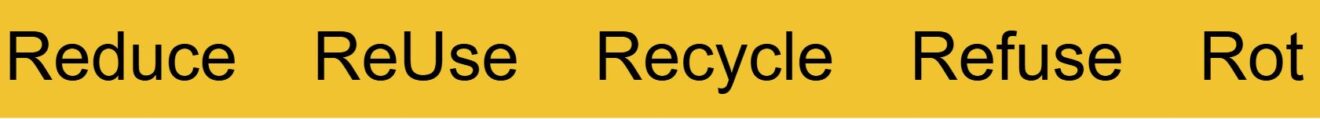 Rethink, Reduce, Reuse, Recycle, Rot