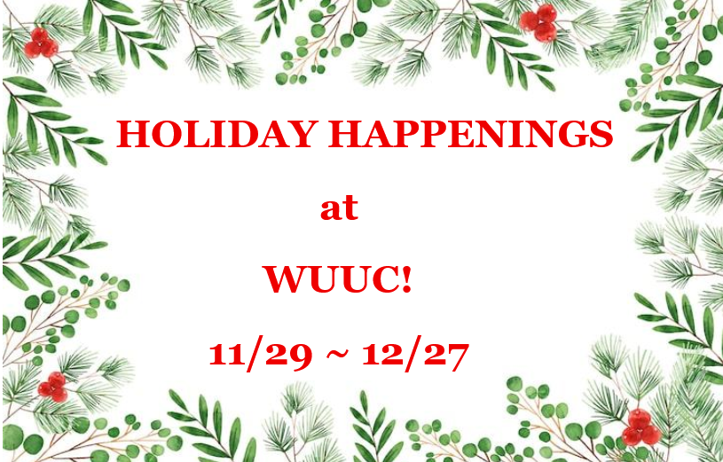 2026 Holiday Happenings at WUUC
